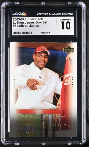2003-04 Upper Deck LeBron James Box Set #8 LeBron James CGC 10 Gem Mint Rookie RC