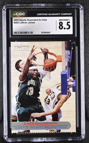 2003 Sports Illustrated for Kids #264 LeBron James CGC 8.5 Rookie RC