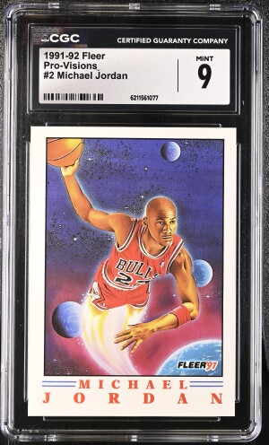 1991-92 Fleer Pro-Visions #2 Michael Jordan CGC 9