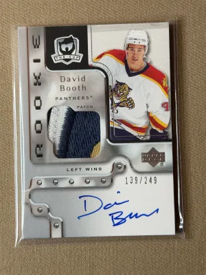 2006-07 Upper Deck The Cup David Booth Rookie Patch Auto /249
