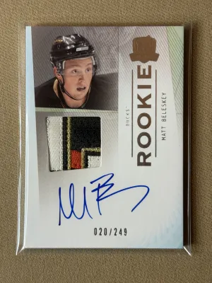 2009-10 Upper Deck The Cup Matt Beleskey Rookie Patch Auto /249 #150