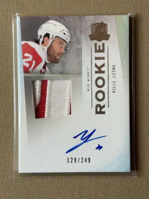 2009-10 Upper Deck The Cup Ville Leino Rookie Auto Patch /249 #135