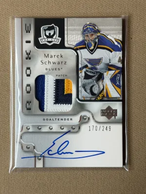 2006-07 Upper Deck The Cup Marek Schwarz Rookie Patch Auto /249 #156