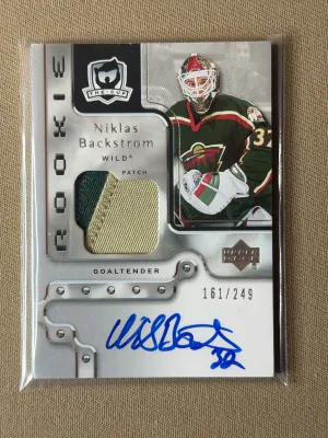 2006-07 Upper Deck The Cup Niklas Backstrom Rookie Patch Auto /249 #137