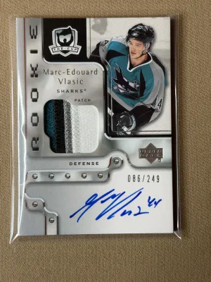 2006-07 Upper Deck The Cup Marc-Edouard Vlasic Rookie Patch Auto /249 #154