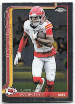 Xavier Worthy 2025 Topps Chrome Chiefs