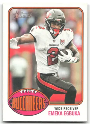 Emeka Egbuka 2026 Topps Heritage Football Buccaneers