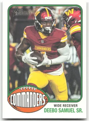Deebo Samuel 2026 Topps Heritage Football Commanders