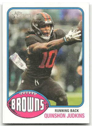 Quinshon Judkins 2026 Topps Heritage Football Browns
