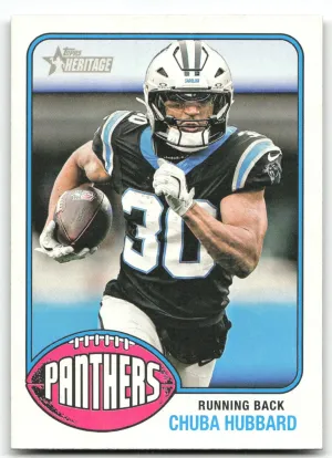 Chuba Hubbard 2026 Topps Heritage Panthers