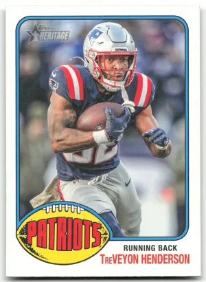 TreVeyon Henderson 2026 Topps Heritage Patriots