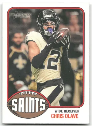 Chris Olave 2026 Topps Heritage Football Saints