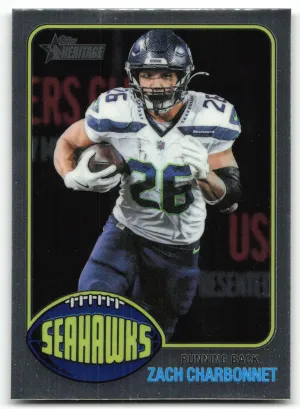 Zach Charbonnet 2026 Heritage Football Chrome Seahawks