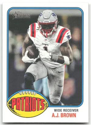 AJ Brown 2026 Topps Heritage Football Patriots