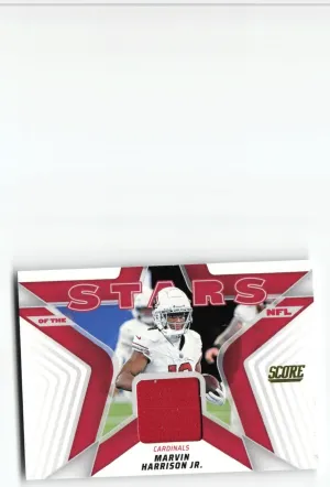Marvin Harrison Jr. 2025 Score Stars of the NFL Jerseys Cardinals