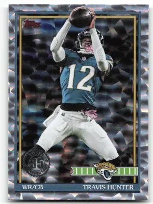 Travis Hunter 2026 Topps Flagship 1991 35th Anniversary Crackle Jaguars