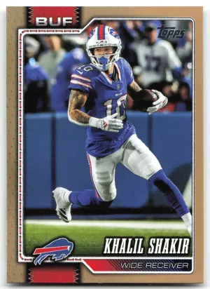 Khalil Shakir 2026 Topps Flagship Gold #/2026 Bills