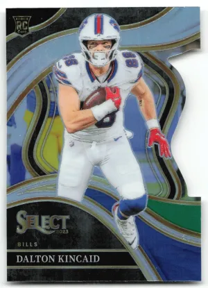 Dalton Kincaid RC 2023 Panini Select Black and Green Prizm Die Cut Bills