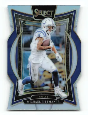 Michael Pittman Jr. 2024 Panini Select Silver Prizm Die Cut Colts