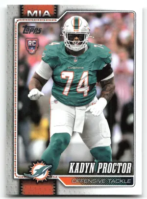 Kadyn Proctor RC 2026 Topps Flagship Dolphins