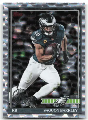 Saquon Barkley 2026 Topps Flagship 1991 35th Anniversary Crackle Eagles