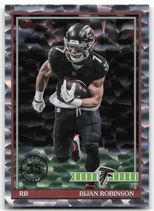 Bijan Robinson 2026 Topps Flagship 1991 35th Anniversary Crackle Falcons