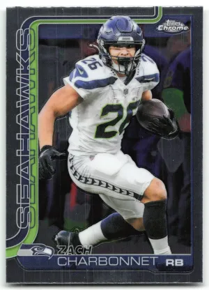 Zach Charbonnet 2025 Topps Chrome Seahawks