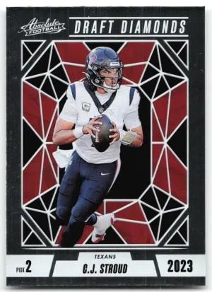 C.J. Stroud 2024 Panini Absolute Draft Diamonds Texans