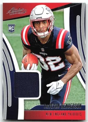 TreVeyon Henderson 2025 Panini Absolute Absolute Rookie Materials Patriots