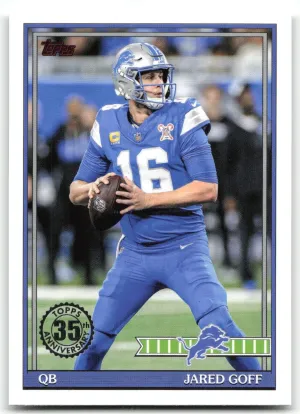 Jared Goff 2026 Topps Flagship 1991 Topps Football 35th Anniversary Lions