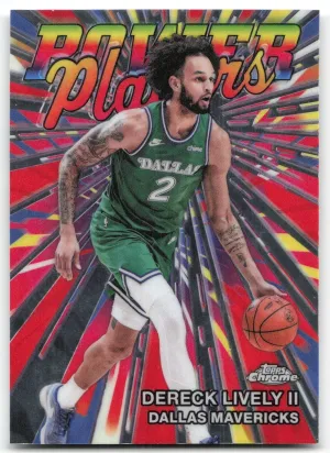 Dereck Lively II 2025-26 Topps Chrome Update Power Players Mavericks