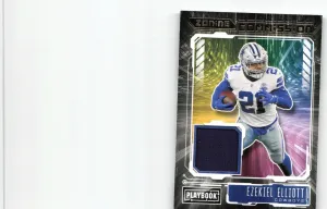 Ezekiel Elliott 2021 Panini Playbook Zoning Commission Material Cowboys