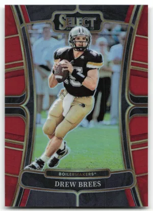 Drew Brees 2023 Panini Select Draft Picks Red Prizm #/149 Boilermakers