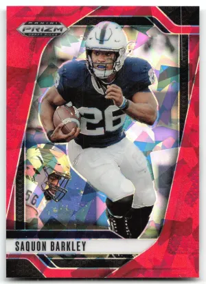 Saquon Barkley 2025 Panini Prizm Draft Picks Prizm Red Ice Nittany Lions
