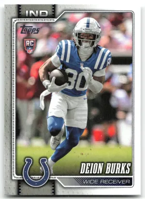 Deion Burks RC 2026 Topps Flagship Colts