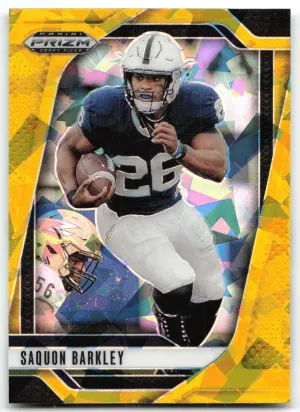 Saquon Barkley 2025 Panini Prizm Draft Picks Prizm Gold Ice Nittany Lions