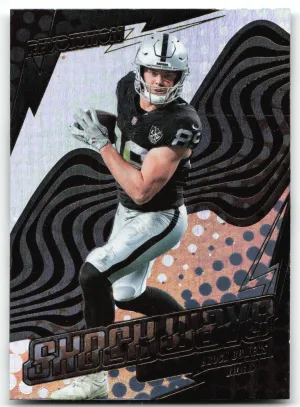 Brock Bowers 2025 Panini Revolution Shock Wave Raiders