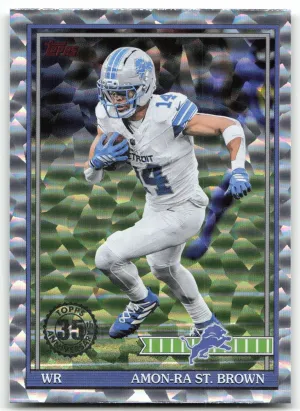 Amon-Ra St. Brown 2026 Topps Flagship 1991 35th Anniversary Crackle Lions