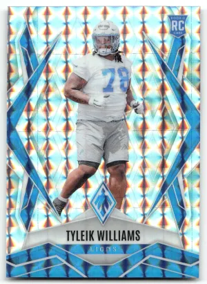 Tyleik Williams RC 2025 Panini Phoenix Silver Pyramids Prizm Lions