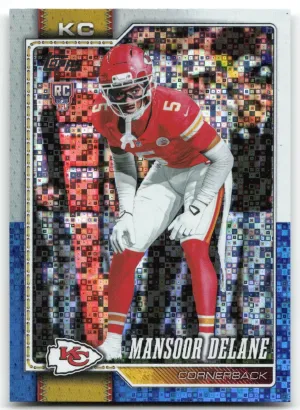 Mansoor Delane 2026 Topps Flagship White & Blue Chiefs