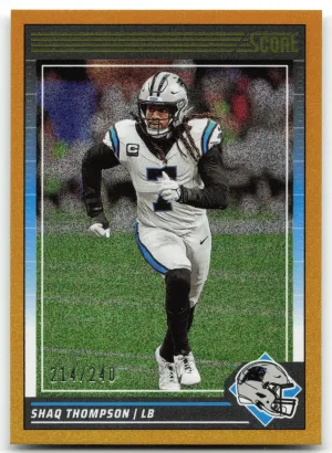 Shaq Thompson 2024 Score Dots Gold #/240 Panthers