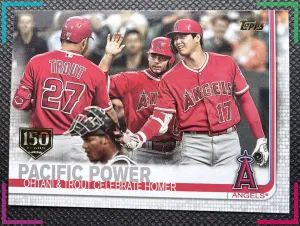 2019 Topps Update Series - Veteran Combos Mike Trout, Shohei Ohtani #US189 150th