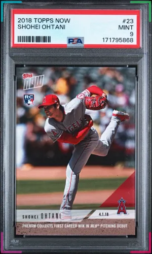2018 Topps Now - Shohei Ohtani #23 /5920 (RC) PSA 9
