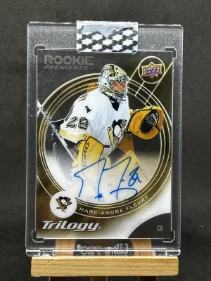 2018-19 Upper Deck Clear Cut Marc-Andre Fleury Rookie Premieres Auto #RT-MF