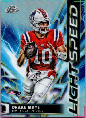 2025 Topps Cosmic Chrome Light Speed Drake Maye LS-8 Patriots