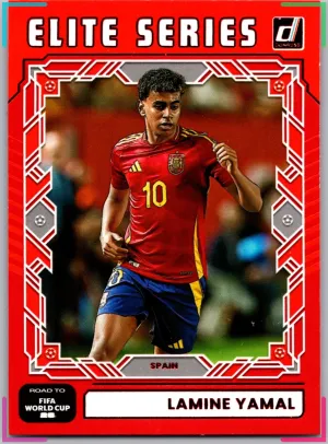 2025-26 Panini Donruss Road to FIFA World Cup Lamine Yamal Elite Series Red #25