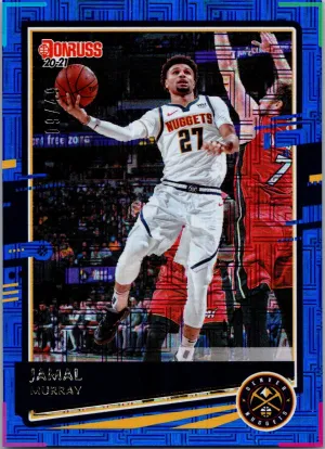 2020-21 Donruss Jamal Murray Blue Laser /49 #96 Color Match Nuggets