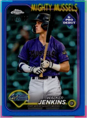 2024 Topps Chrome Pro Debut Walker Jenkins Blue Refractor /150 #PDC-196