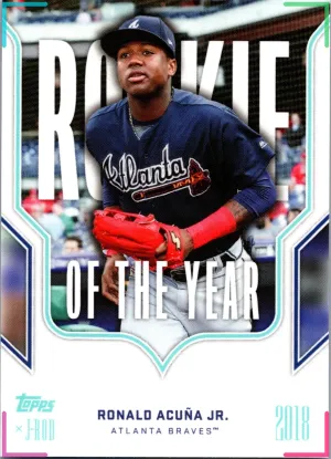 2023 Topps x J-Rod Ronald Acuña Jr. Rookie of the Year Insert #R-7 Braves