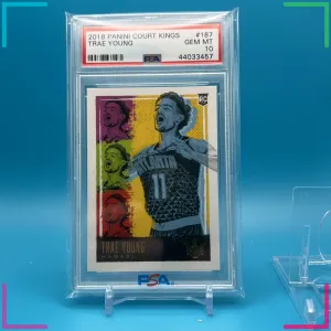 Trae Young 2018 Panini Court Kings Level III #187 PSA 10 RC